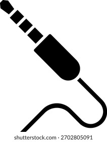 Icono de enchufe de audio para auriculares y sistemas de sonido