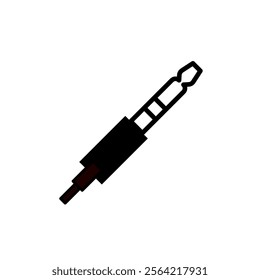 audio jack plug - vector icon