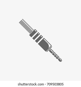 audio jack plug vector icon