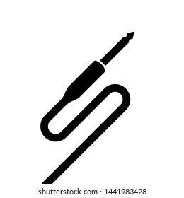 Audio jack symbol. audio plug icon. recording equipment icon.