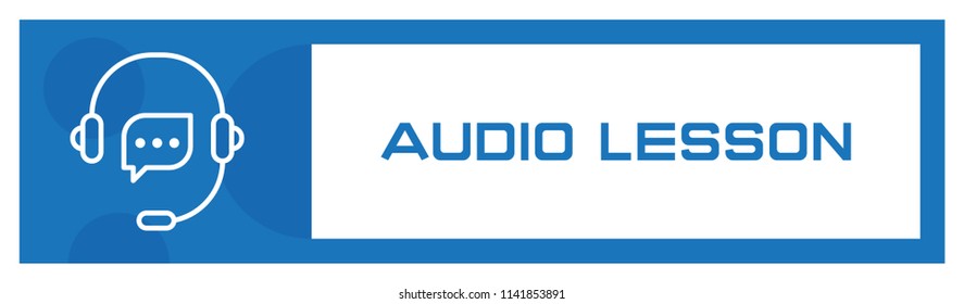 Audio Lesson Icon Concept
