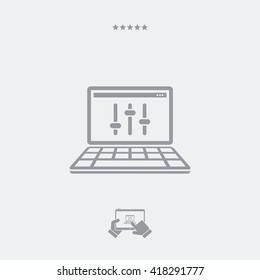 Audio levels control icon