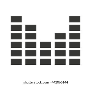 audio levels icon isolated icon design