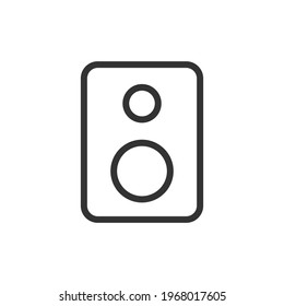 Audio line icon. Web symbol for web and apps. Sign design in outline style. Audio stroke object.