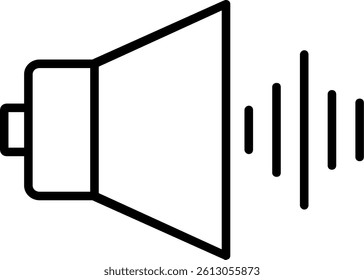 Audio Line Vector Icon Design