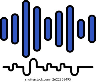 Audio Line vector Icon Design