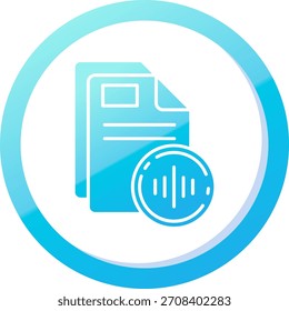 Audio Line vector Icon Design