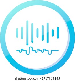 Línea de audio Vector Diseño de iconos