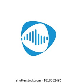 audio logo icon vector isolated