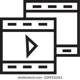 Audio Media Video Outline Icon