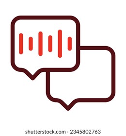 Audio Message - zwei Farbsymbole für private und kommerzielle Nutzung.

