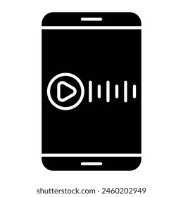 Audio Message Icon Design For Personal And Commercial Use.