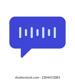 Icono de mensaje de audio. inicio de sesión para concepto móvil y diseño web. ilustración vectorial