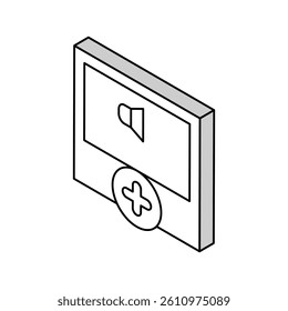audio message ugc isometric icon vector. audio message ugc sign. isolated symbol illustration