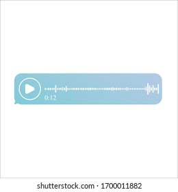 Audionachrichten in modernen Messengern. Vektorillustration.