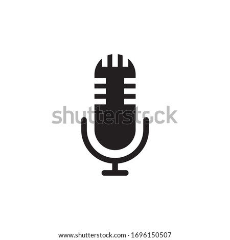 audio, mic icon vector illustration