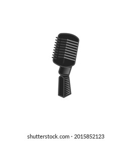 audio mic isolated vector illustration