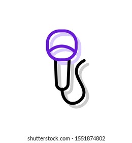 Audio Microphone vector icon in here.