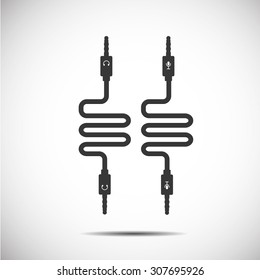 Audio Microphone  Wire Cable Computer Icon