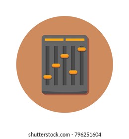 Audio Mini Mixer Icon Vector Illustration Graphic