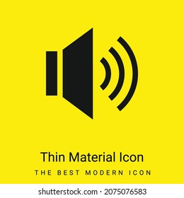 Icono de material amarillo brillante mínimo