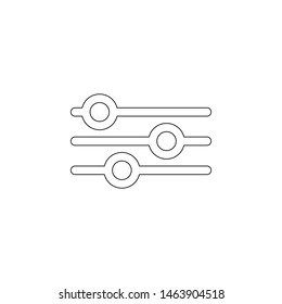 audio mixer icon. Element of web for mobile concept and web apps icon. Outline, thin line icon for website design and development, app development