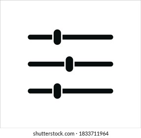 Audio mixer icon flat style illustration