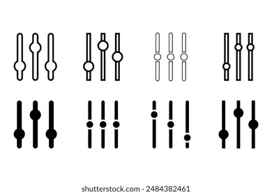 
Audio Mixer Icon set Vector Illustration
