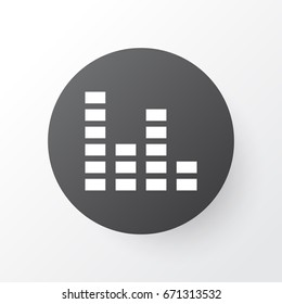 Audio Mixer Icon Symbol. Premium Quality Isolated Equalizer Element In Trendy Style.
