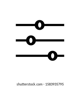 audio mixer icon trendy flat design
