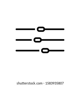 audio mixer icon trendy flat design
