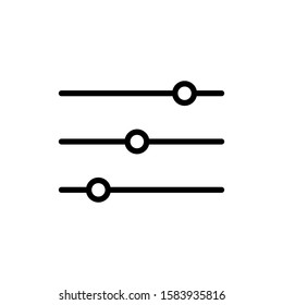 audio mixer icon trendy flat design