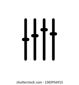 audio mixer icon in trendy flat design