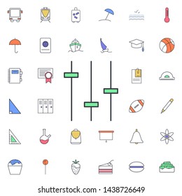 Audio mixer icon. Universal set of web for website design and development, app development