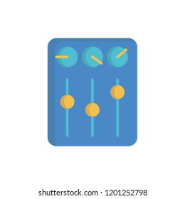 audio mixer icon vector. electric appliances icon flat style