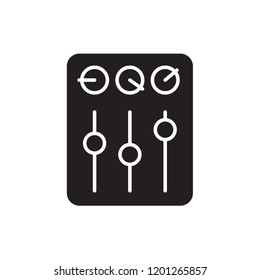 audio mixer icon vector. electric appliances icon glyph style