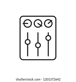 audio mixer icon vector. electric appliances icon line style