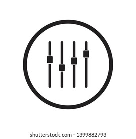 Audio mixer icon vector illustration