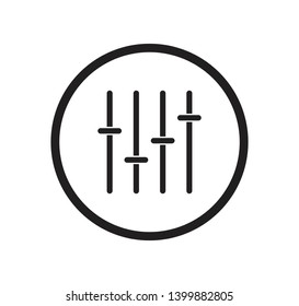 Audio mixer icon vector illustration