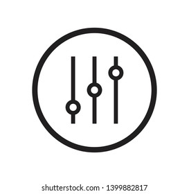 Audio mixer icon vector illustration