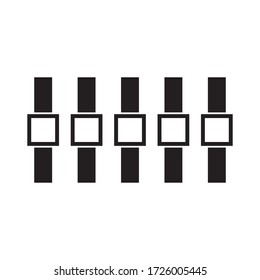 Audio Mixer Icon Vector Illustration