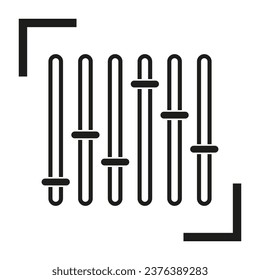 Audio mixer icon. Vector illustration. EPS 10.