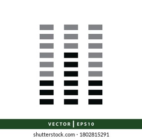 Audio mixer icon vector logo design template flat style