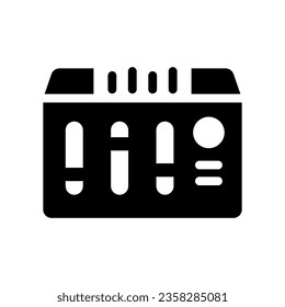 gráfico vectorial de ilustración de icono sólido mezclador de audio