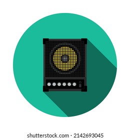 Audio Monitor Icon. Editable Bold Outline With Color Fill Design. Vector Illustration.