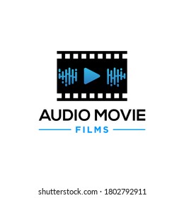 Audio Movie Film Logo Design Stock Vector (Royalty Free) 1802792911 ...