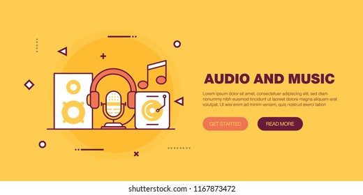 Audio And Music Banner