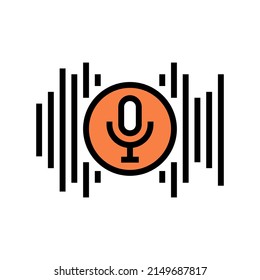 audio music color icon vector. audio music sign. isolated symbol illustration