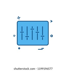 audio music icon vector design