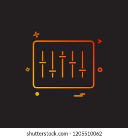 audio music icon vector design